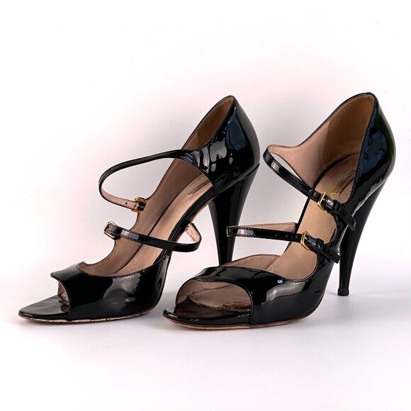 MIU MIU Black Patent Mary Jane - Size 39.5 - Picture 2 of 12